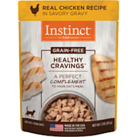Instinct Healthy Cravings Grain Free Real Chicken Recipe Natural Wet Cat Food Topper