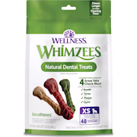 Whimzees by Wellness Brushzees Natural Grain Free Dental Chews for Dogs