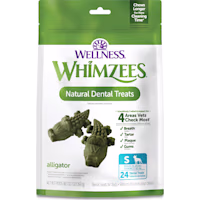 Whimzees by Wellness Alligator Natural Grain Free Dental Chews for Dogs