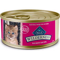 Blue Buffalo Wilderness Natural High Protein Grain Free Salmon Pate Wet Food for Kittens