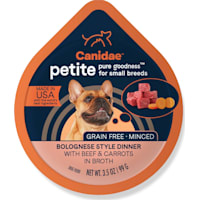 Canidae PURE Grain Free Petite Small Breed Bolognese Style Dinner with Beef and Carrots Wet Dog Food