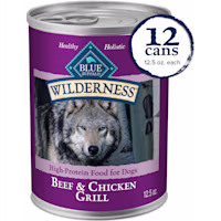 Blue Buffalo Wilderness Beef & Chicken Grill with Wholesome Grains Adult Wet Dog Food