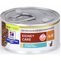 Hill's Prescription Diet k/d Kidney Care Vegetable, Tuna & Rice Stew Canned Cat Food