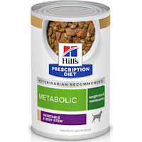 Hill's Prescription Diet Metabolic Weight Management Vegetable & Beef Stew Canned Dog Food