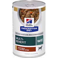 Hill's Prescription Diet w/d Multi-Benefit Vegetable & Chicken Stew Canned Dog Food