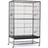 Prevue Pet Products Extra Large Wrought Iron Flight Cage Black Hammertone F050