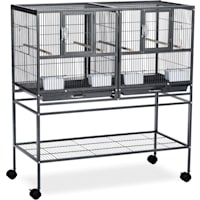 Prevue Pet Products Hampton Deluxe Divided Breeder Cage System with Stand