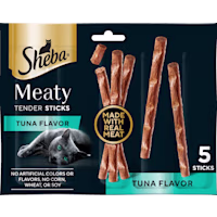 Sheba Meaty Tender Sticks Soft Cat Treats Tuna Flavor