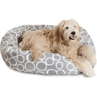 Majestic Pet Fusion Gray Sherpa Bagel Dog Bed