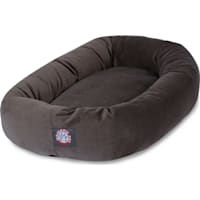 Majestic Pet Chocolate Suede Bagel Dog Bed