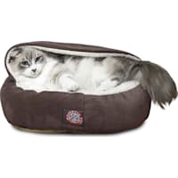 Majestic Pet Chocolate Suede Canopy Bed