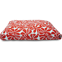 Majestic Pet Red Plantation Shredded Memory Foam Rectangle Dog Bed