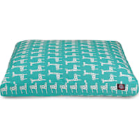 Majestic Pet Turquoise Stretch Shredded Memory Foam Rectangle Dog Bed