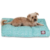 Majestic Pet Teal Navajo Shredded Memory Foam Rectangle Dog Bed