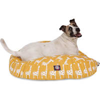 Majestic Pet Stretch Yellow Round Pet Bed