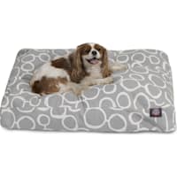 Majestic Pet Gray Fusion Shredded Memory Foam Rectangle Dog Bed