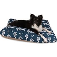 Majestic Pet Navy Sea Horse Shredded Memory Foam Rectangle Dog Bed