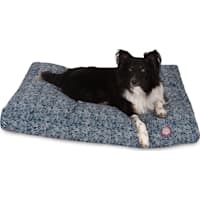 Majestic Pet Navy Navajo Shredded Memory Foam Rectangle Dog Bed