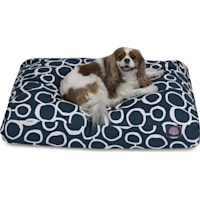 Majestic Pet Navy Blue Fusion Shredded Memory Foam Rectangle Dog Bed