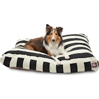 Majestic Pet Black Vertical Stripe Rectangle Pet Bed