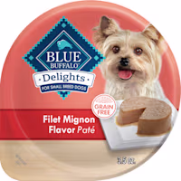 Blue Buffalo Delights Filet Mignon Pate Small Breed Natural Wet Dog Food