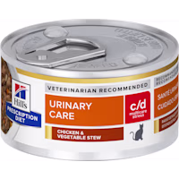Hill's Prescription Diet c/d Multicare Stress Urinary Care Chicken & Vegetable Stew Canned Cat Food