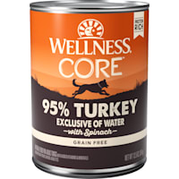 Wellness CORE 95% Natural Wet Grain Free Turkey & Spinach Dog Food