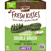 Merrick Fresh Kisses Natural Dental Chews Infused with Coconut And Botanical Oils for Large Dogs Over 50 lbs.