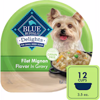 Blue Buffalo Delights Filet Mignon Flavor in Gravy Small Breed Natural Wet Dog Food