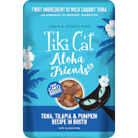 Tiki Cat Aloha Friends Tuna Tilapia & Pumpkin Wet Cat Food Pouch