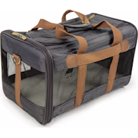 Sherpa Black and Camel Original Deluxe, Airline Approved & Guaranteed On Board Travel Pet Carrier