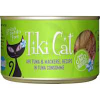 Tiki Cat Papeekeo Luau Ahi Tuna Mackerel Wet Cat Food