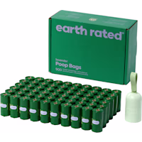 Earth Rated Dog Poop Bag Holder with Lavender Leakproof Dog Poop Bags