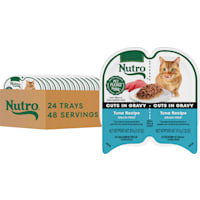 Nutro Perfect Portions Twin-Pack Tray Cuts in Gravy Tuna Recipe Grain Free Natural Wet Cat Food