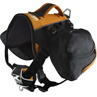 Kurgo Big Baxter Dog Backpack In Black/Orange