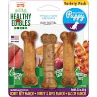 Nylabone Healthy Edibles Chew Treats Puppy Starter Kit