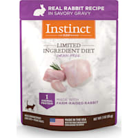 Instinct Limited Ingredient Diet Grain Free Real Rabbit Recipe Natural Wet Cat Food Topper