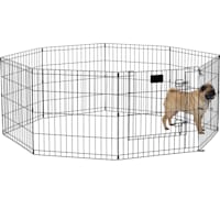 Midwest Black E-Coat Exercise Pen w/Door for Dogs