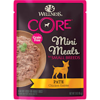 Wellness CORE Natural Grain Free Small Breed Mini Meals Pate Chicken Entree in Gravy Wet Dog Food