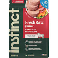 Instinct Frozen Raw Patties Grain Free Real Beef Recipe Dog Food