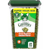 Greenies Feline Oven Roasted Chicken Flavor Adult Natural Dental Cat Treats