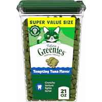 Greenies Feline Tempting Tuna Flavor Adult Natural Dental Cat Treats