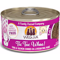 Weruva Pate Tic Tac Whoa! Tuna & Salmon Dinner in a Hydrating Puree Wet Cat Food