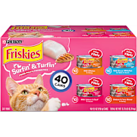 Friskies Surfin' & Turfin' Prime Filets Favorites Wet Cat Food Variety Pack