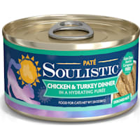 Soulistic Pate Chicken & Turkey Dinner in a Hydrating Puree Wet Cat Food