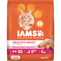 IAMS ProActive Health Adult Healthy Dry Cat Food with Salmon Cat Kibble
