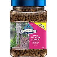 Blue Buffalo Wilderness Crunchy, Made with Natural Ingredients, Tasty Salmon Flavor Cat Treats