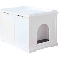 TRIXIE Wooden Pet House White Litter Box