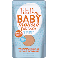Tiki Dog Baby Mousse Wet Dog Food for Puppies, Chicken