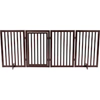 TRIXIE Dog Barrier Four Panel Brown Gate